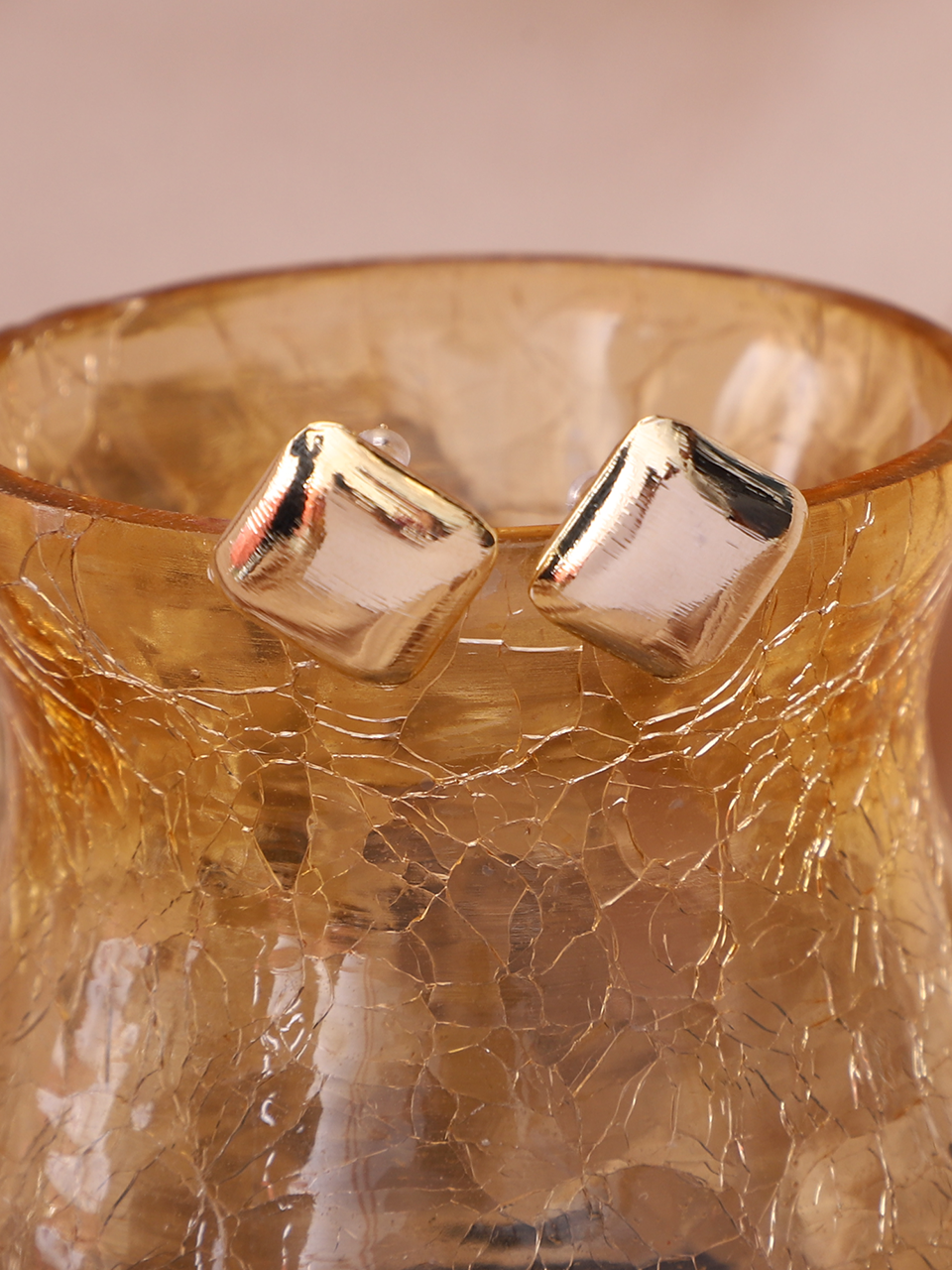 Golden Glitz Studs