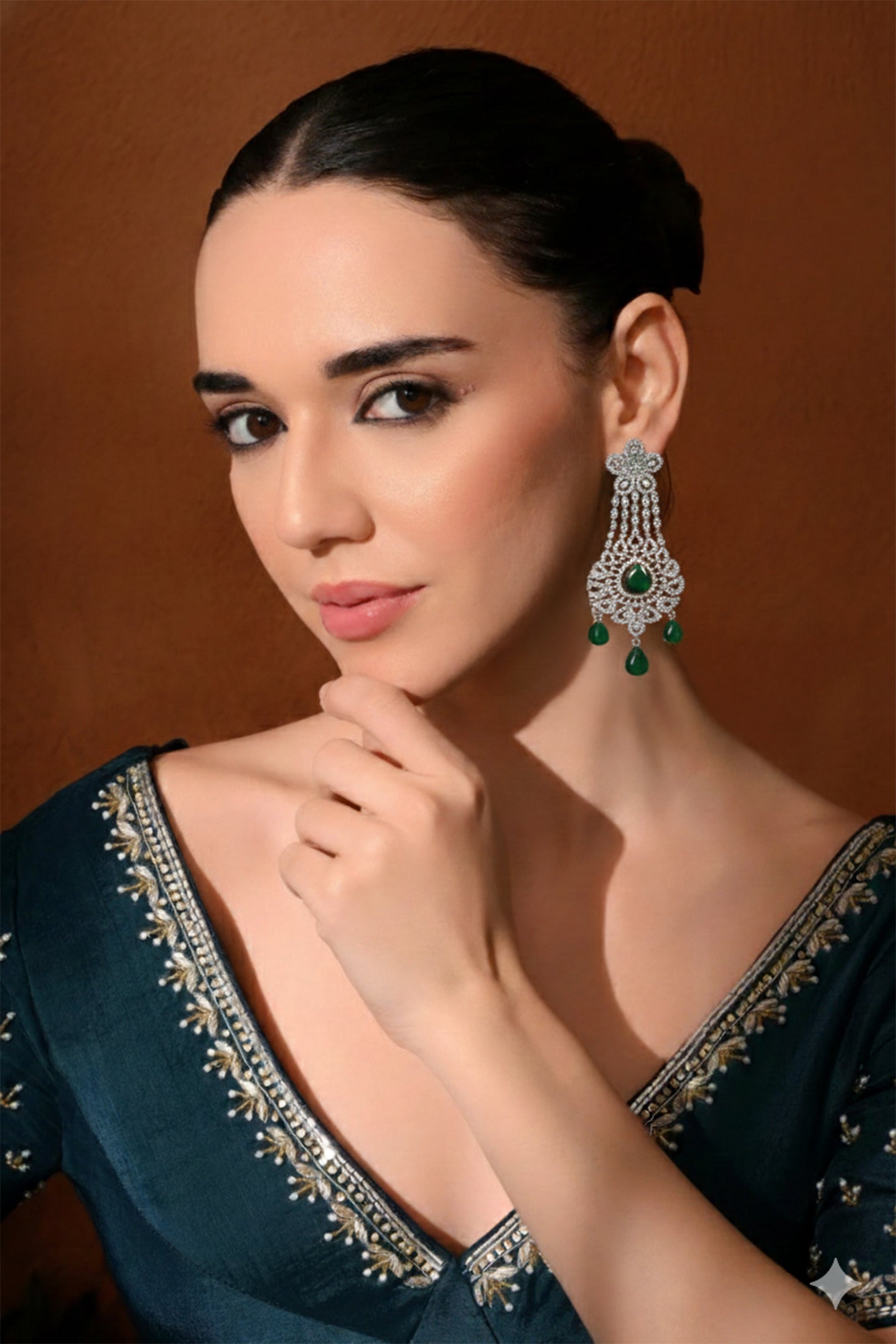 Graceful Green Elegance Earrings