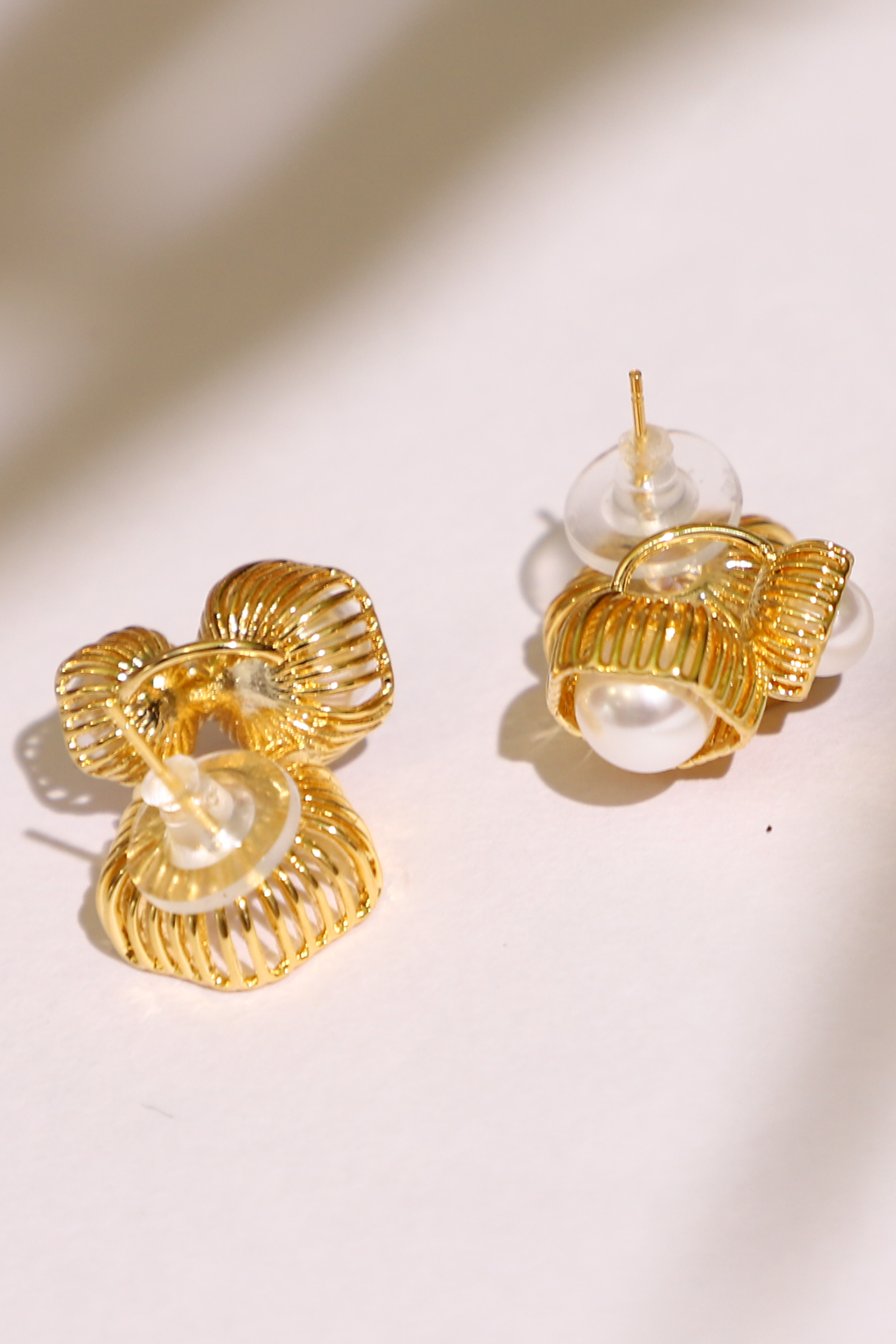 Anaya Pearl Basket Earrings