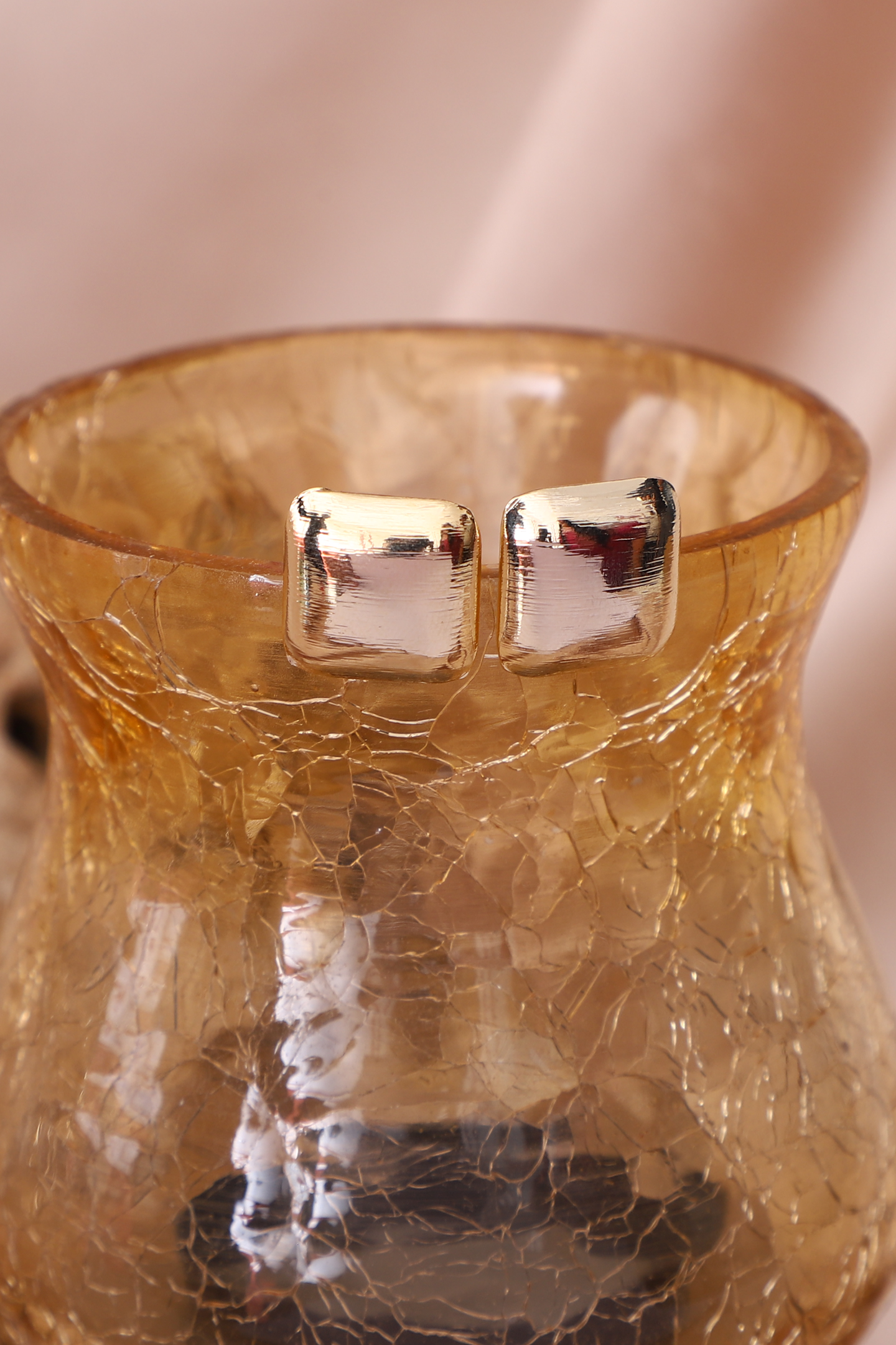 Golden Glitz Studs