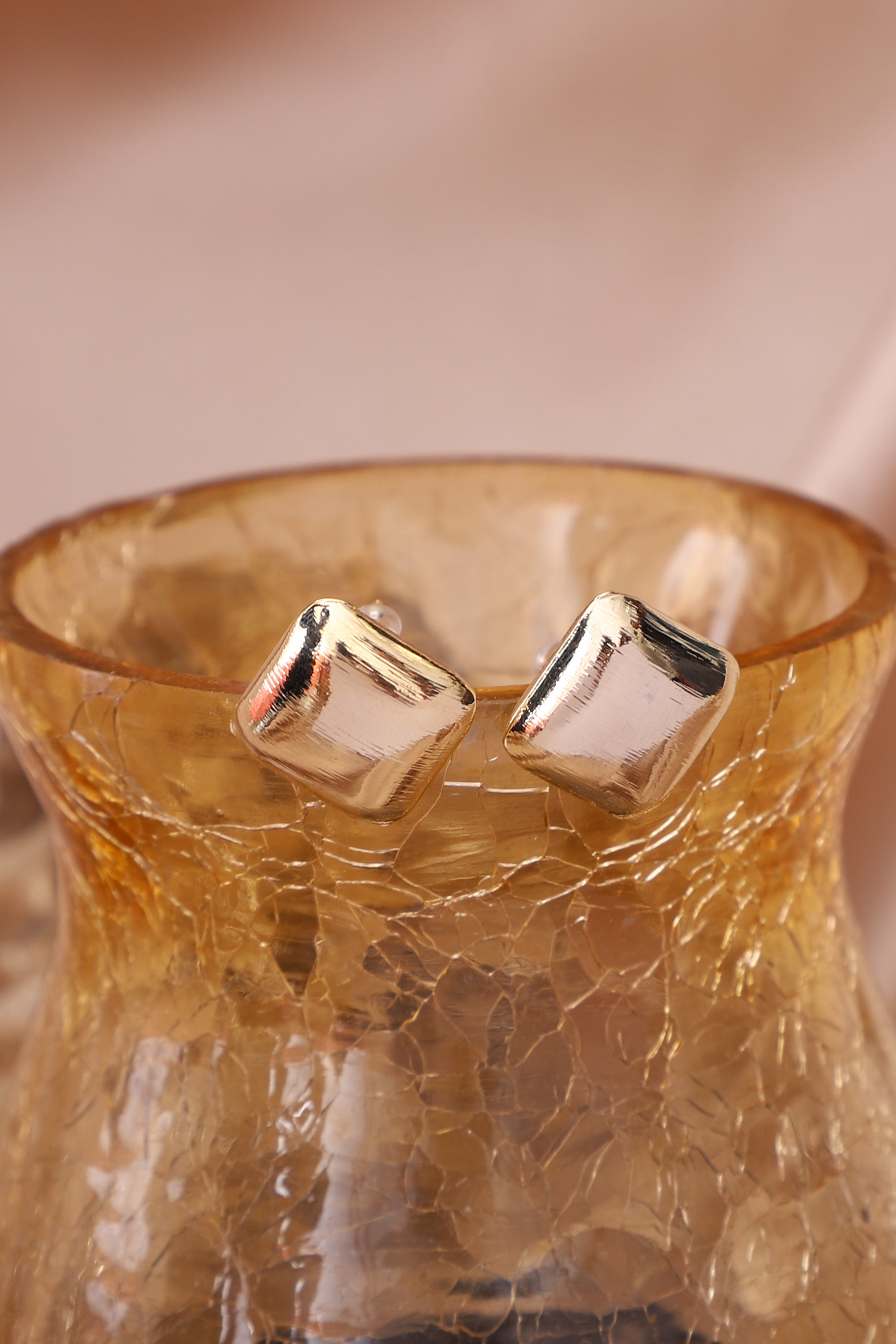 Golden Glitz Studs