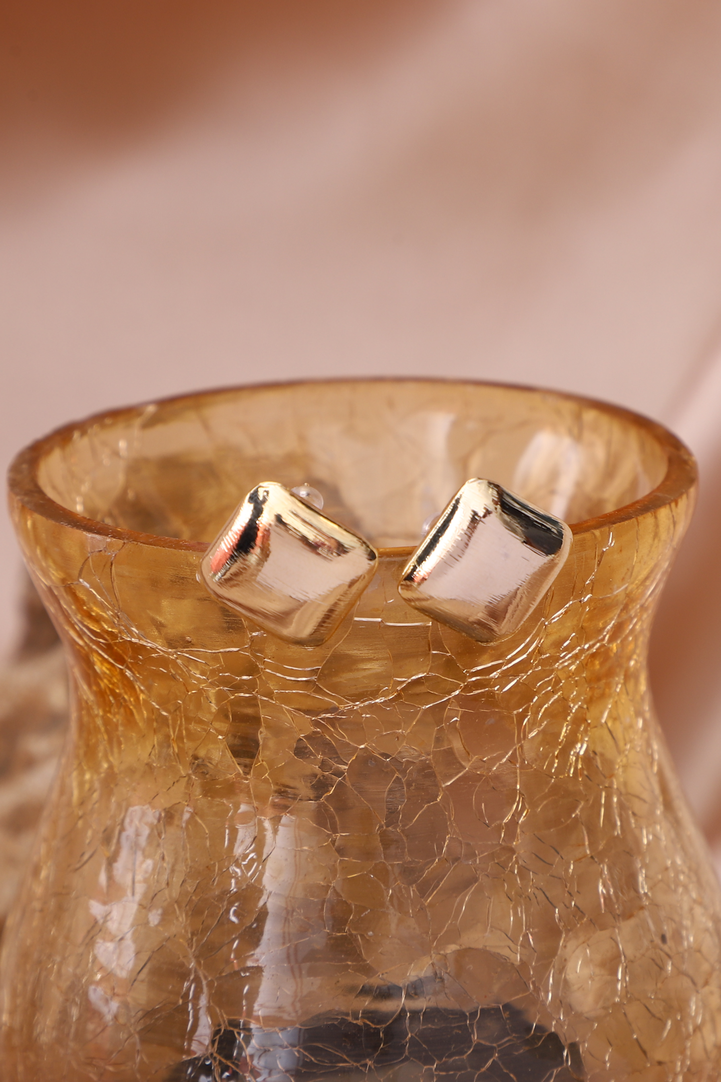 Golden Glitz Studs