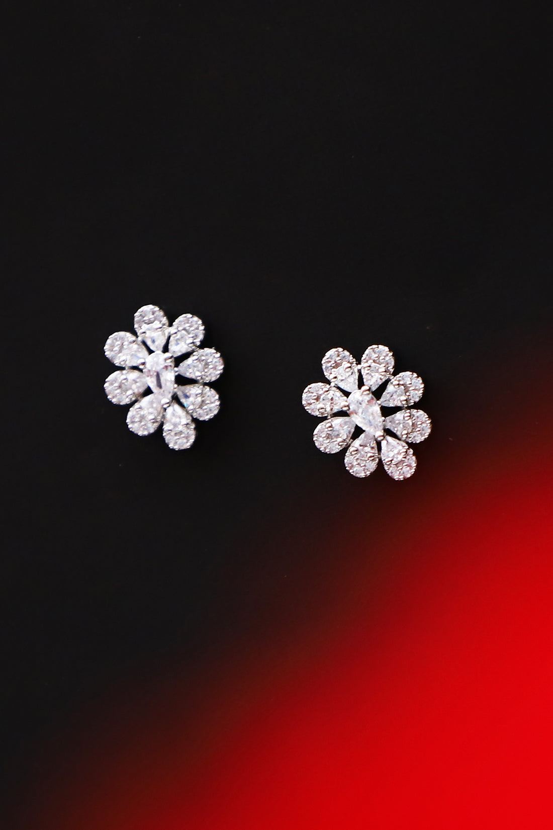 Silver Petal Earring