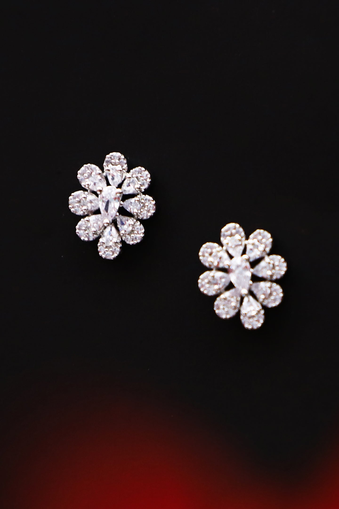 Silver Petal Earring