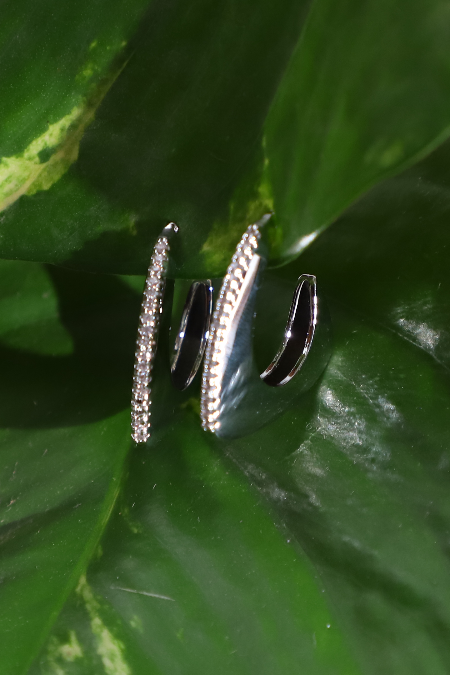 Glimmering Horizon Hoops