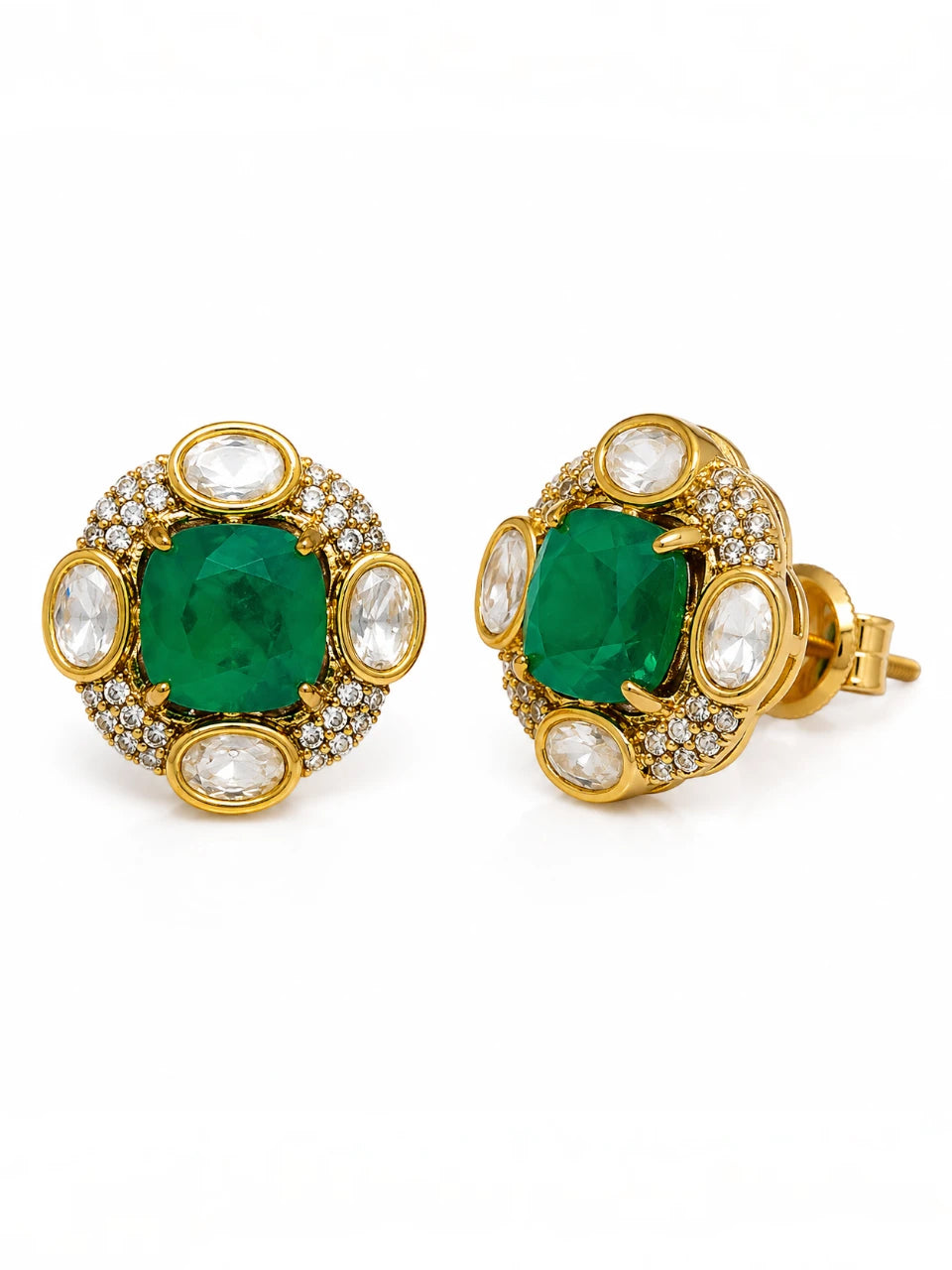 Emerald Bloom Studs