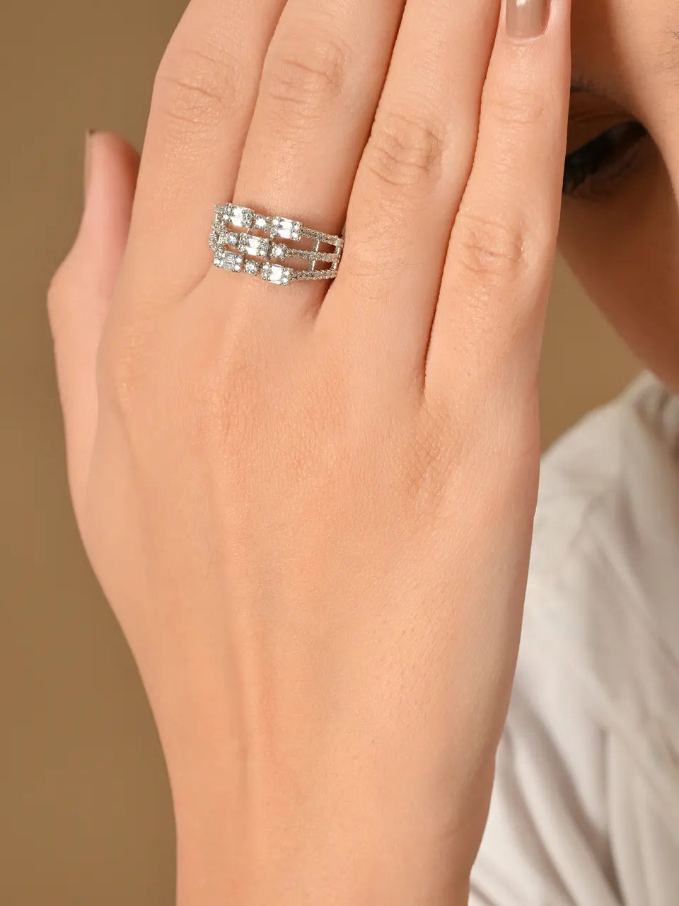 Starlight Elegance Sparkling Diamond Ring
