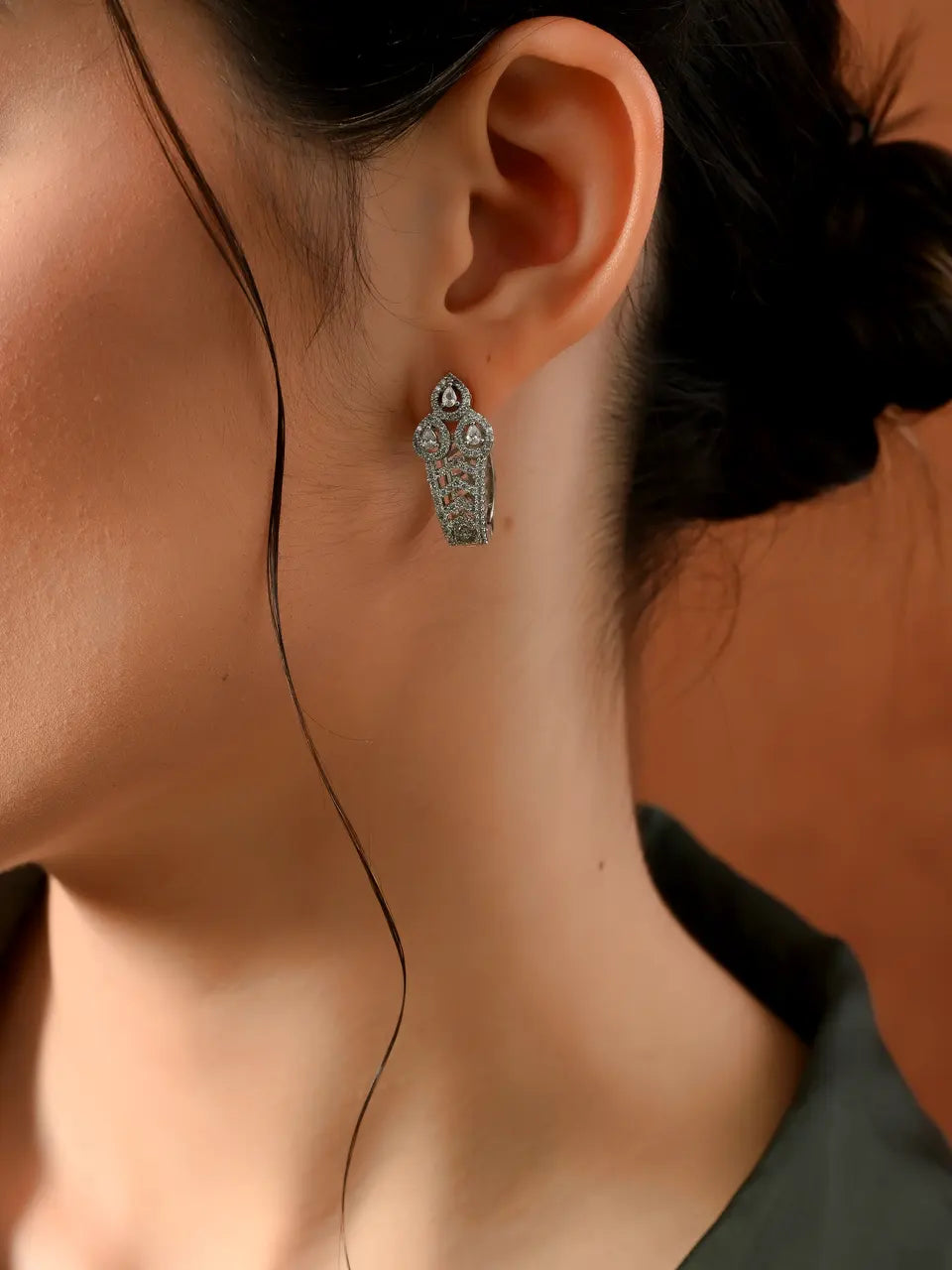 Radiant Spark Diamond Drop Earrings