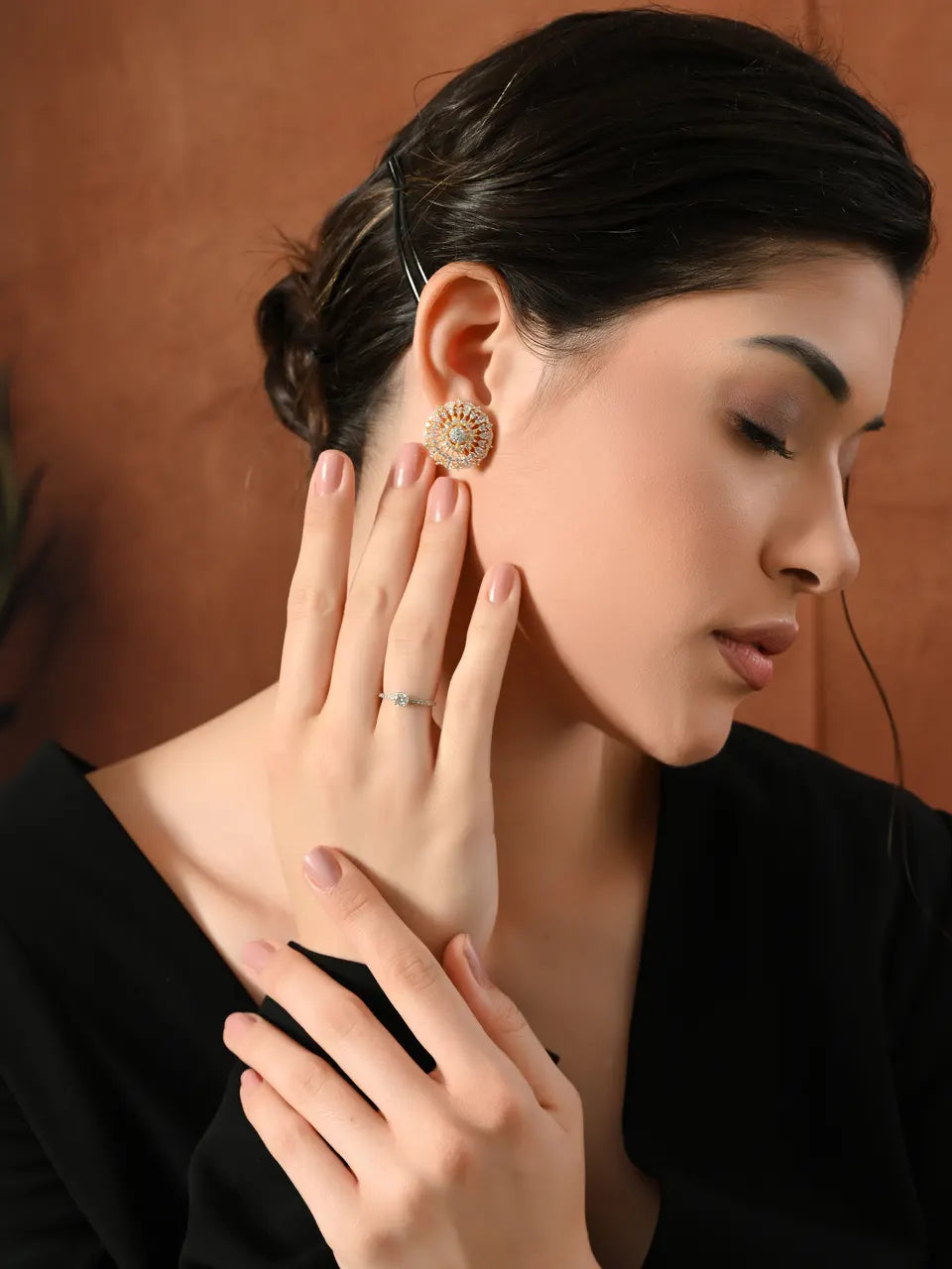 Royal Spark Sunburst Earrings