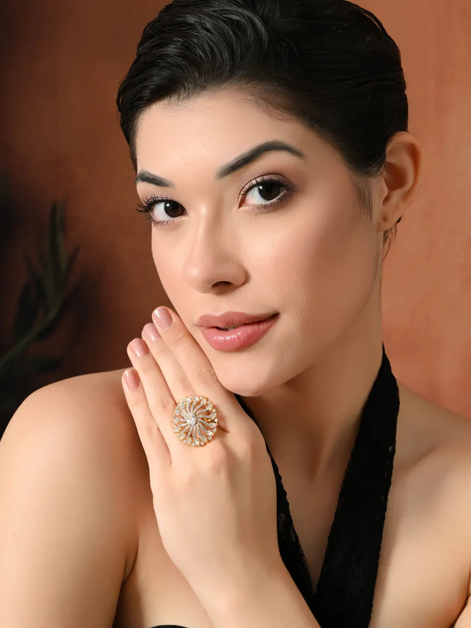 Radiant Bloom Sparkling Elegance Ring