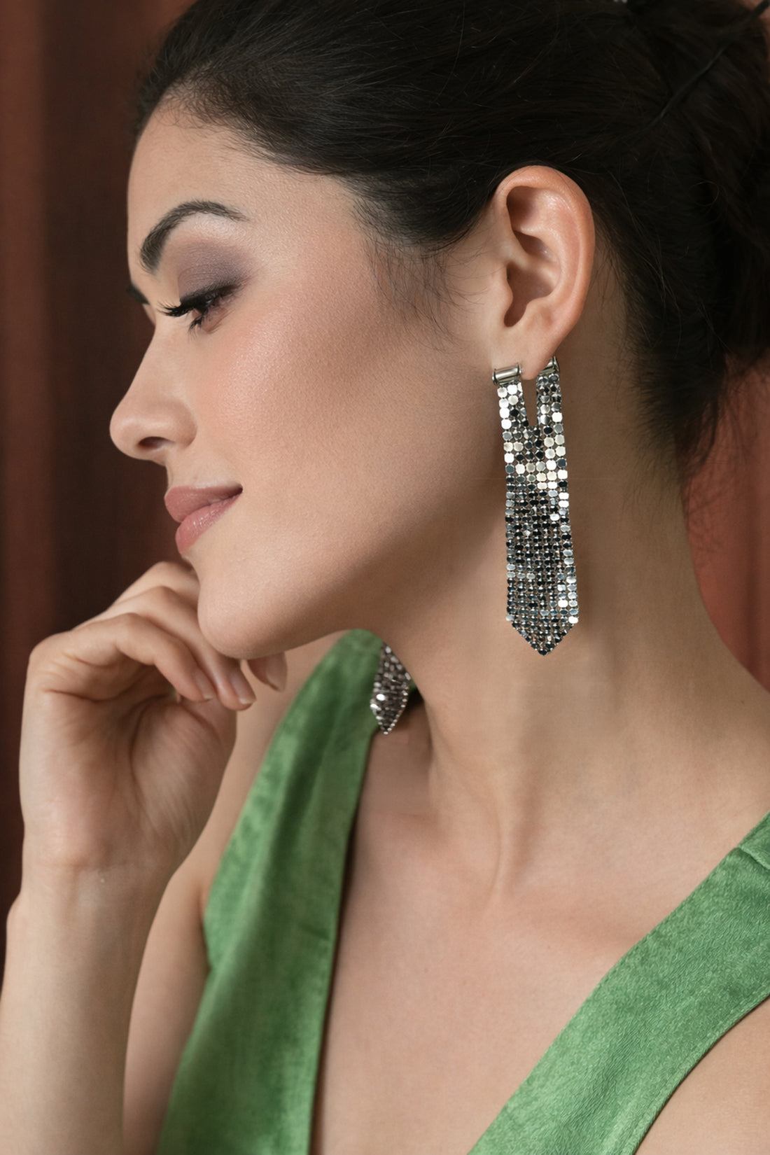 Silver Fringe Earrings