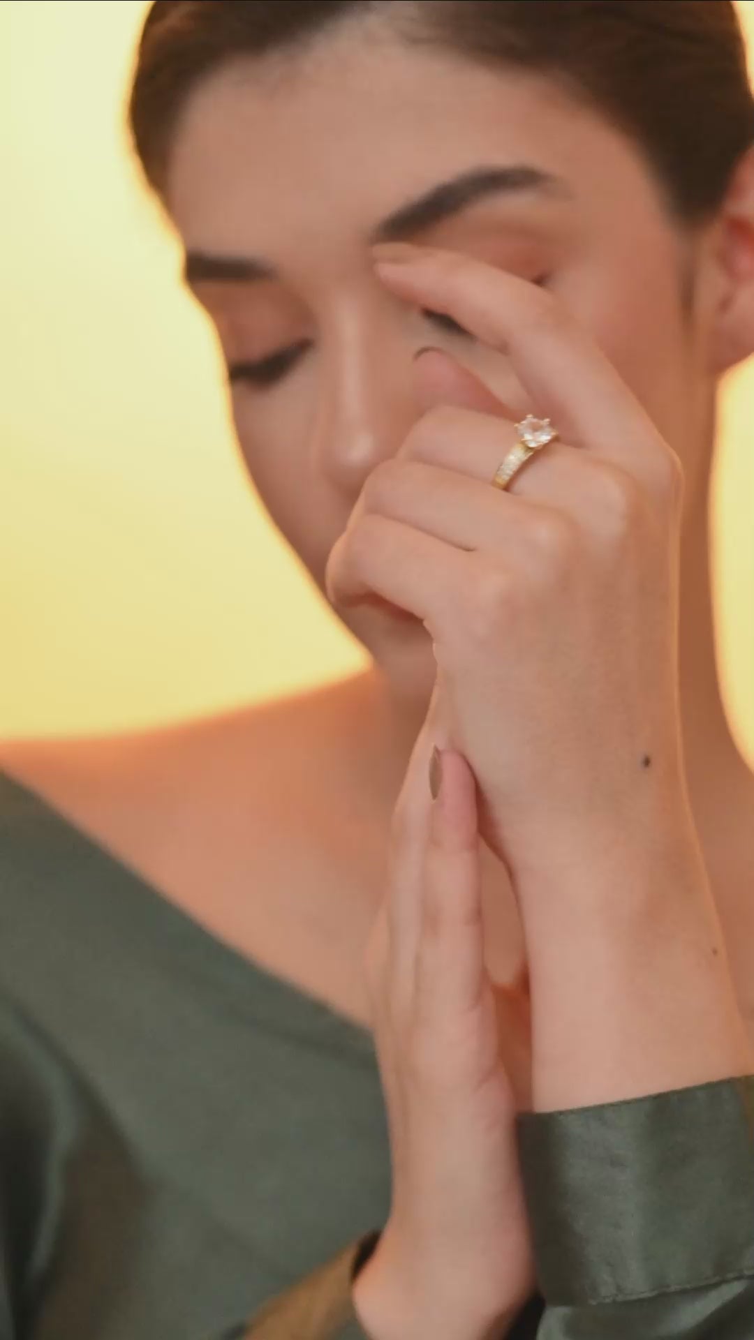 Eternal Glow Solitaire Ring