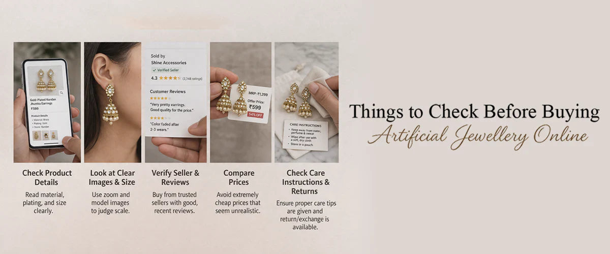 Things to Check Before Buying Artificial Jewellery Online