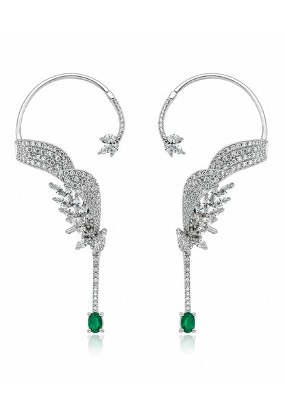 Emerald Whisper Ear Cuffs