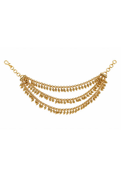 Golden Cascade Ear Chain