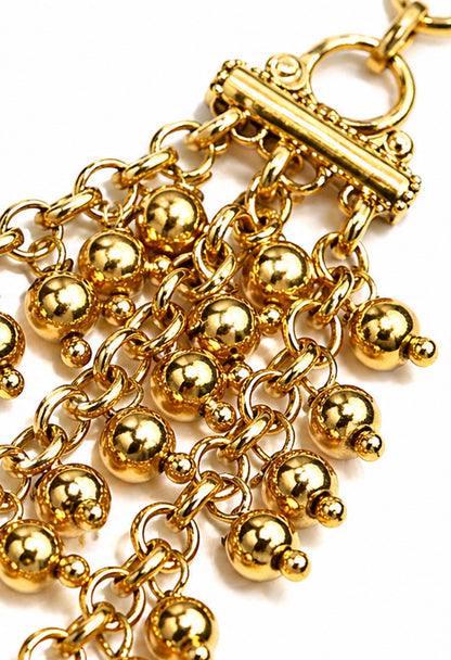 Golden Cascade Ear Chain