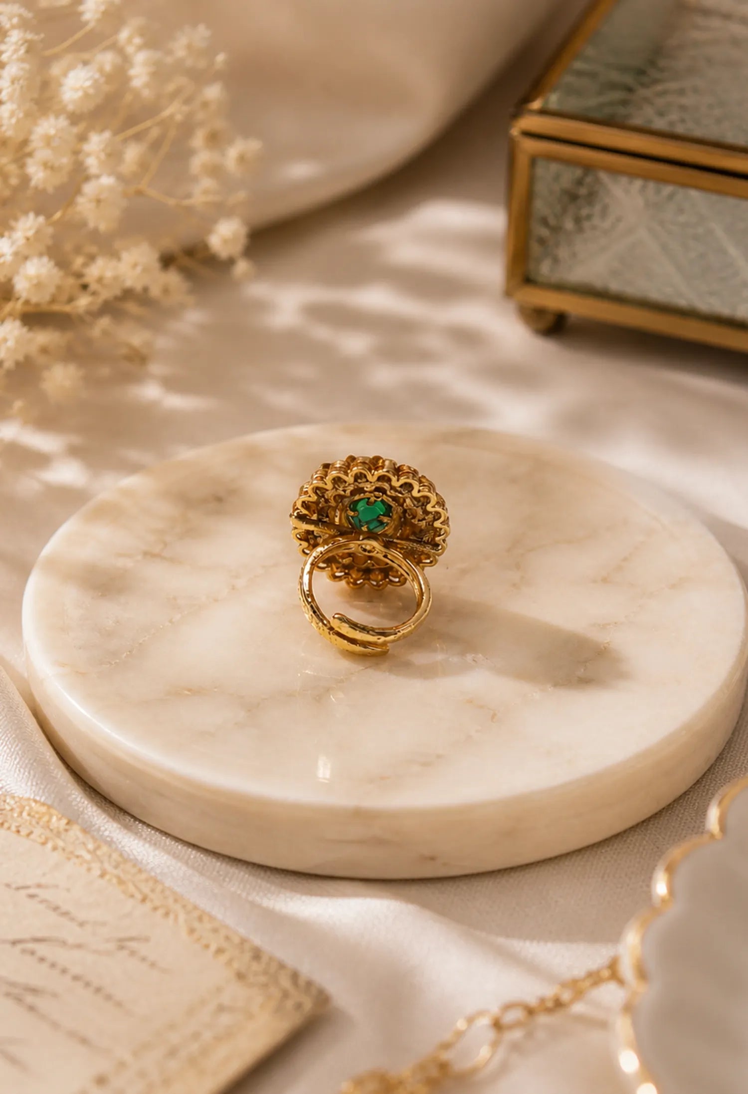Emerald Bloom Ring