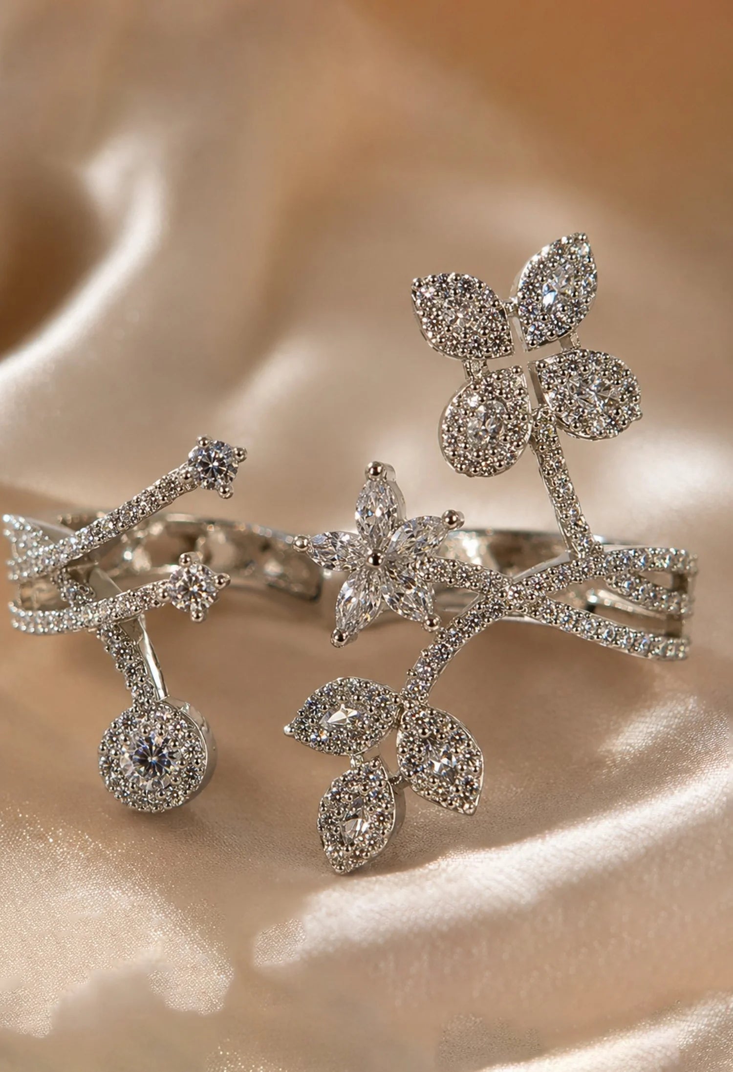 Bloom Vine Sparkle Ring