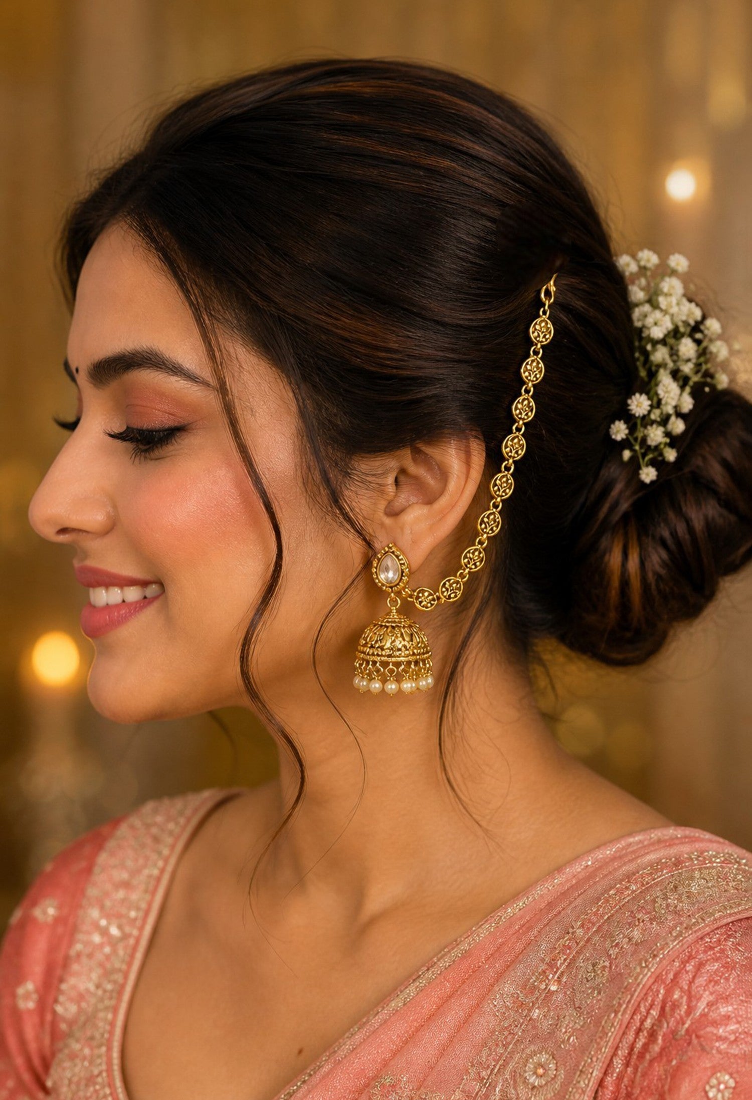 Heritage Paisley Ear Chain