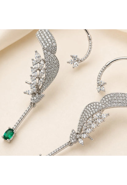 Emerald Whisper Ear Cuffs