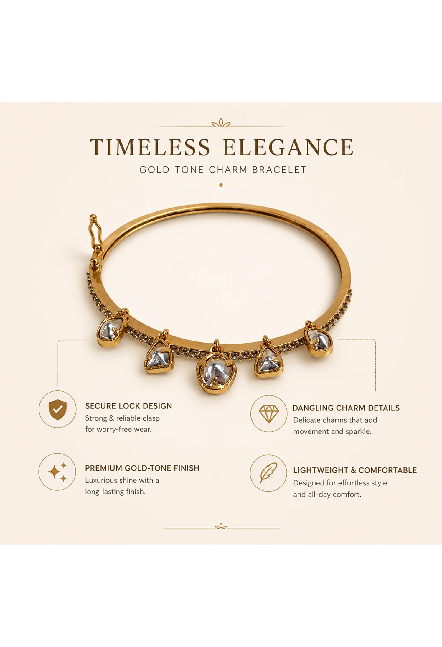 Crystal Charm Radiance Bracelet
