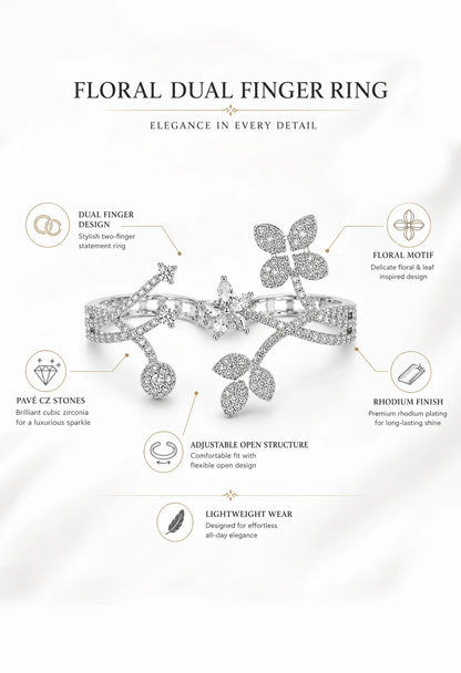 Bloom Vine Sparkle Ring