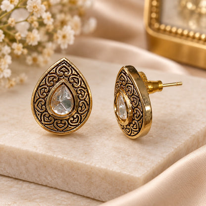 Noor Teardrop Stud Earrings