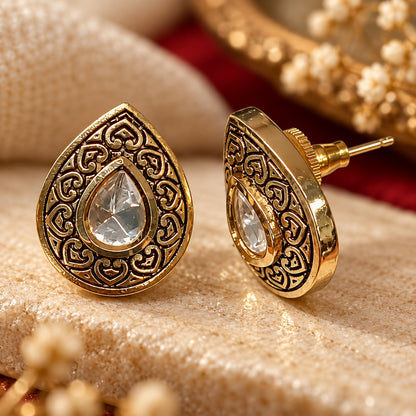 Noor Teardrop Stud Earrings