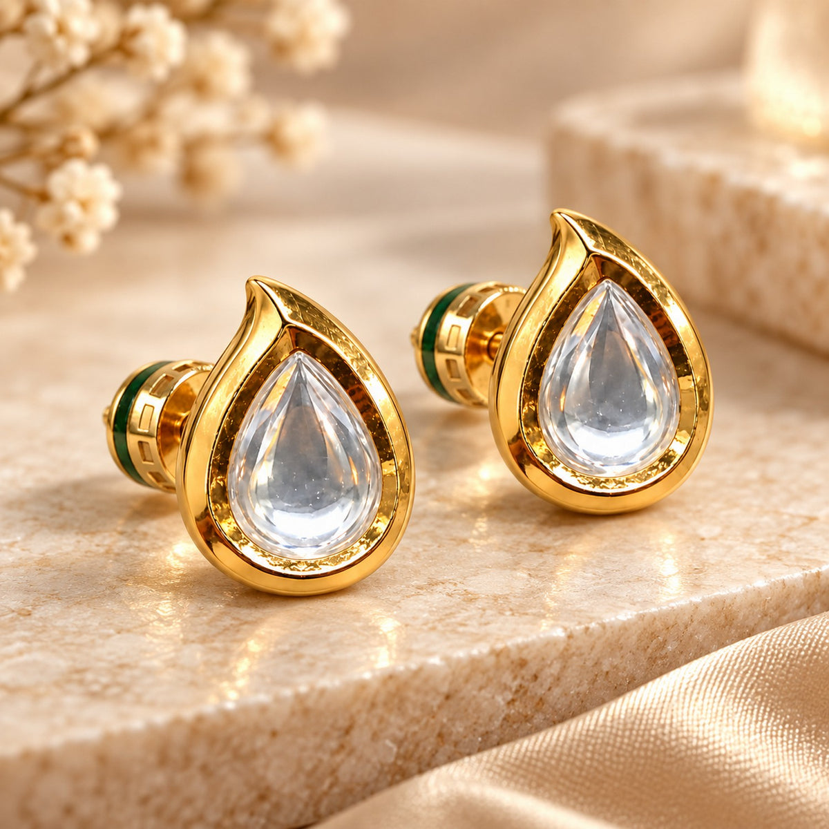 Crystal Dew Stud Earrings