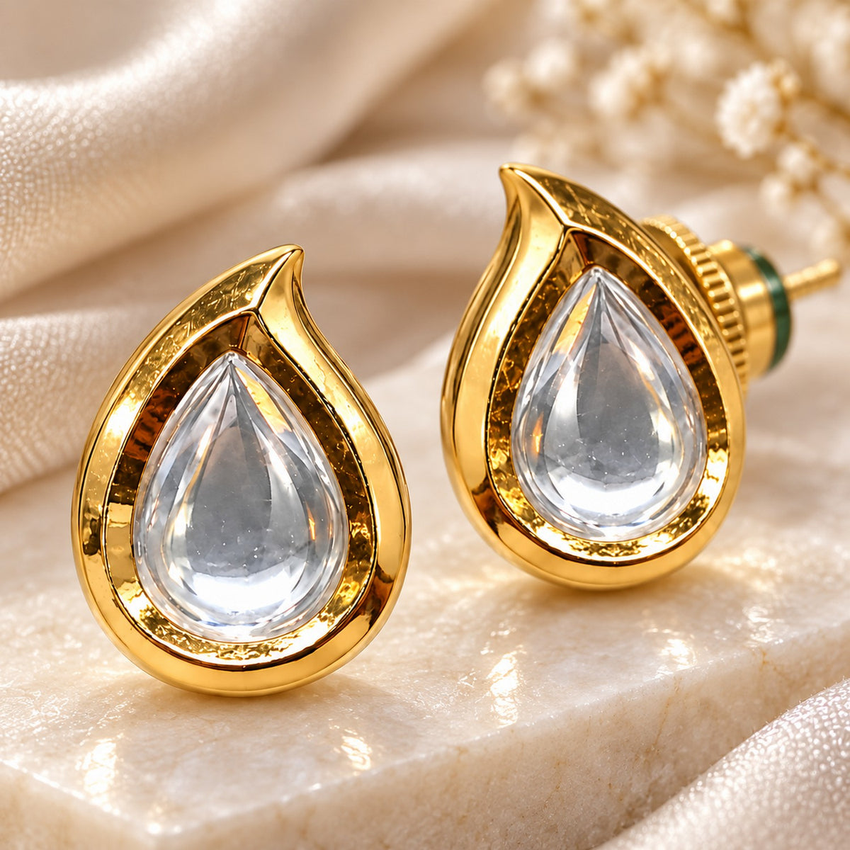 Crystal Dew Stud Earrings