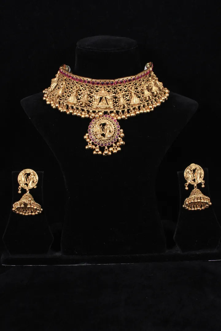 Buy Bridal Choker Necklace Set for Women Online