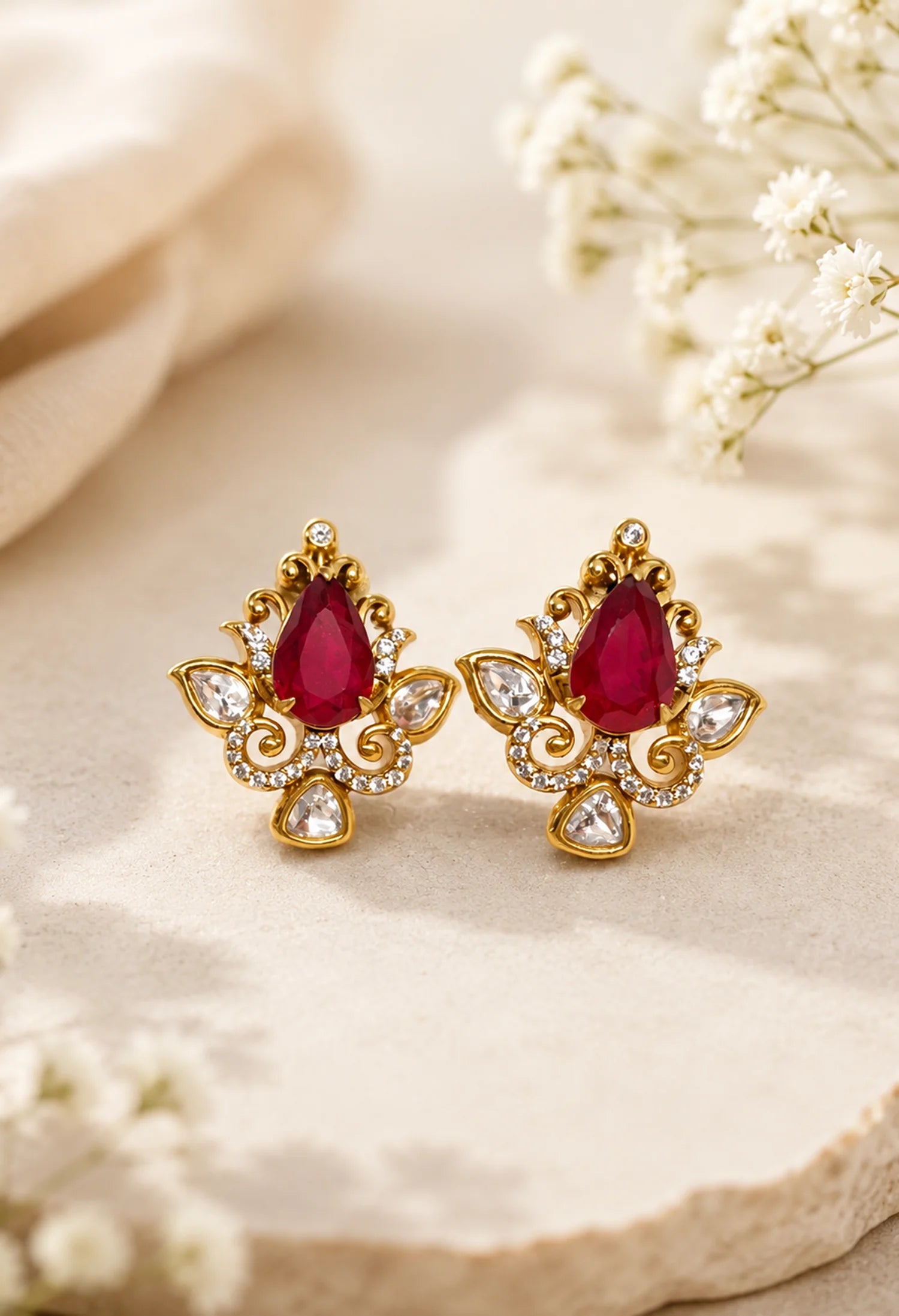Ruby Bloom Studs
