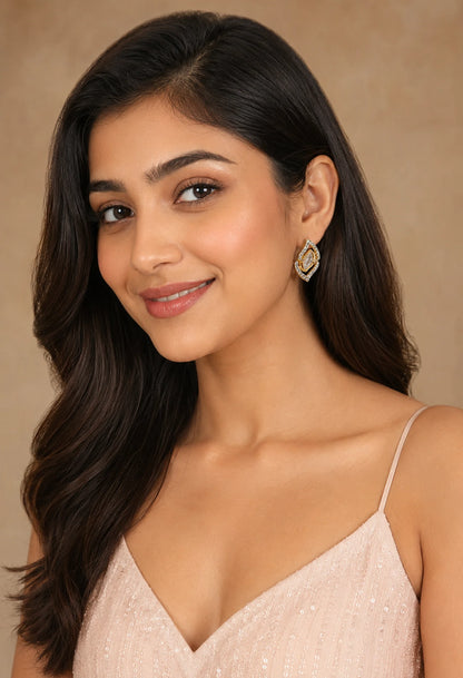 Celeste Leaf Studs