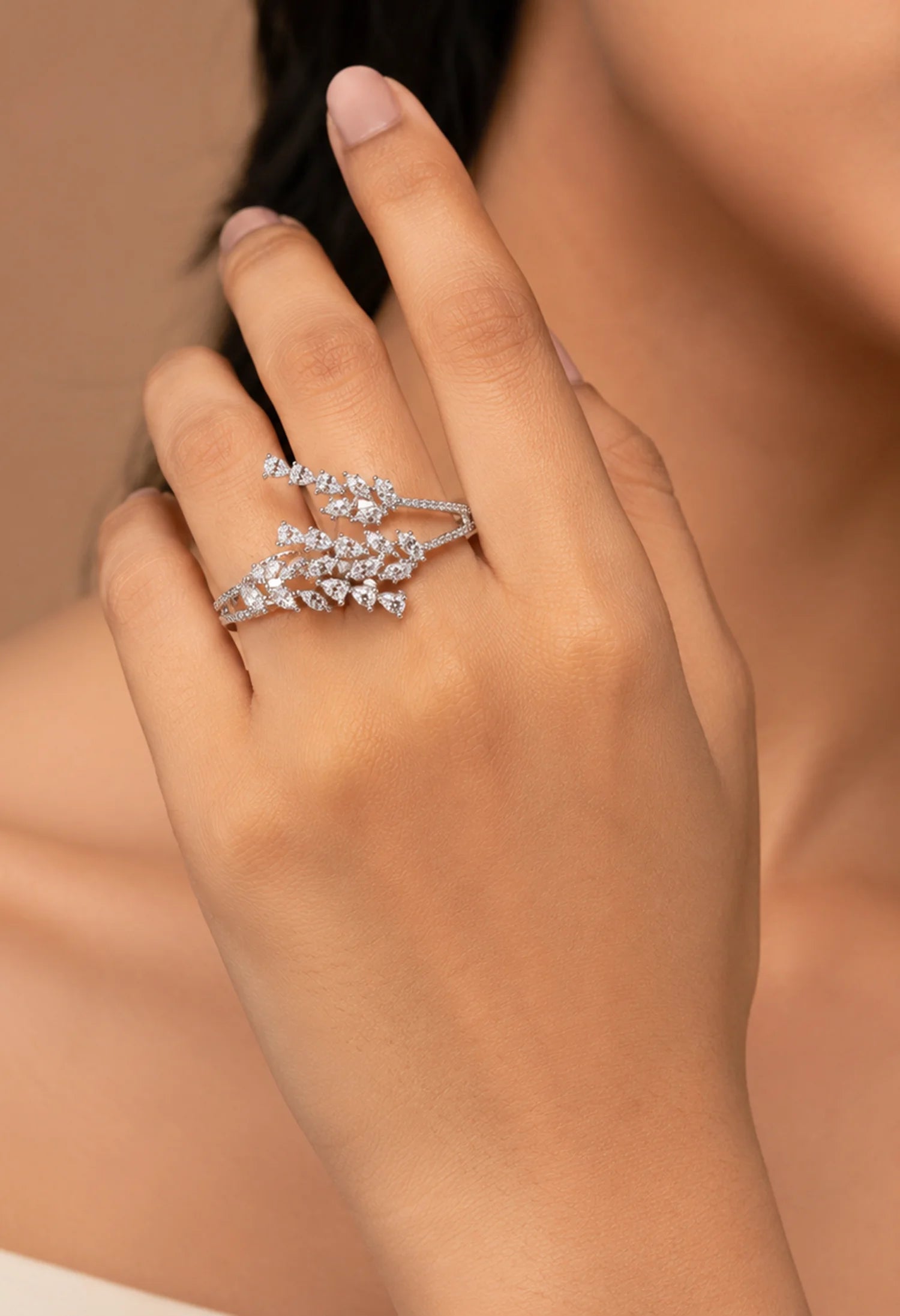 Crystal Vine Ring