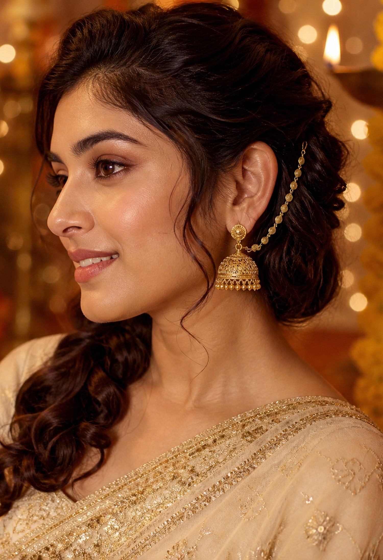Sun Disc Heritage Ear Chain