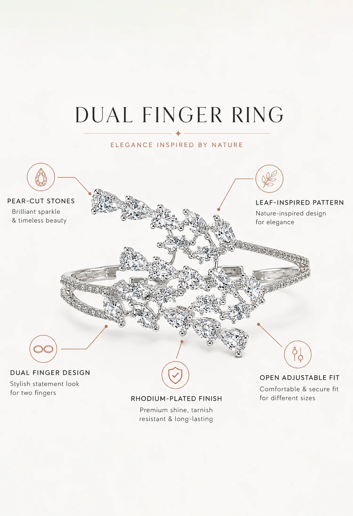Crystal Vine Ring