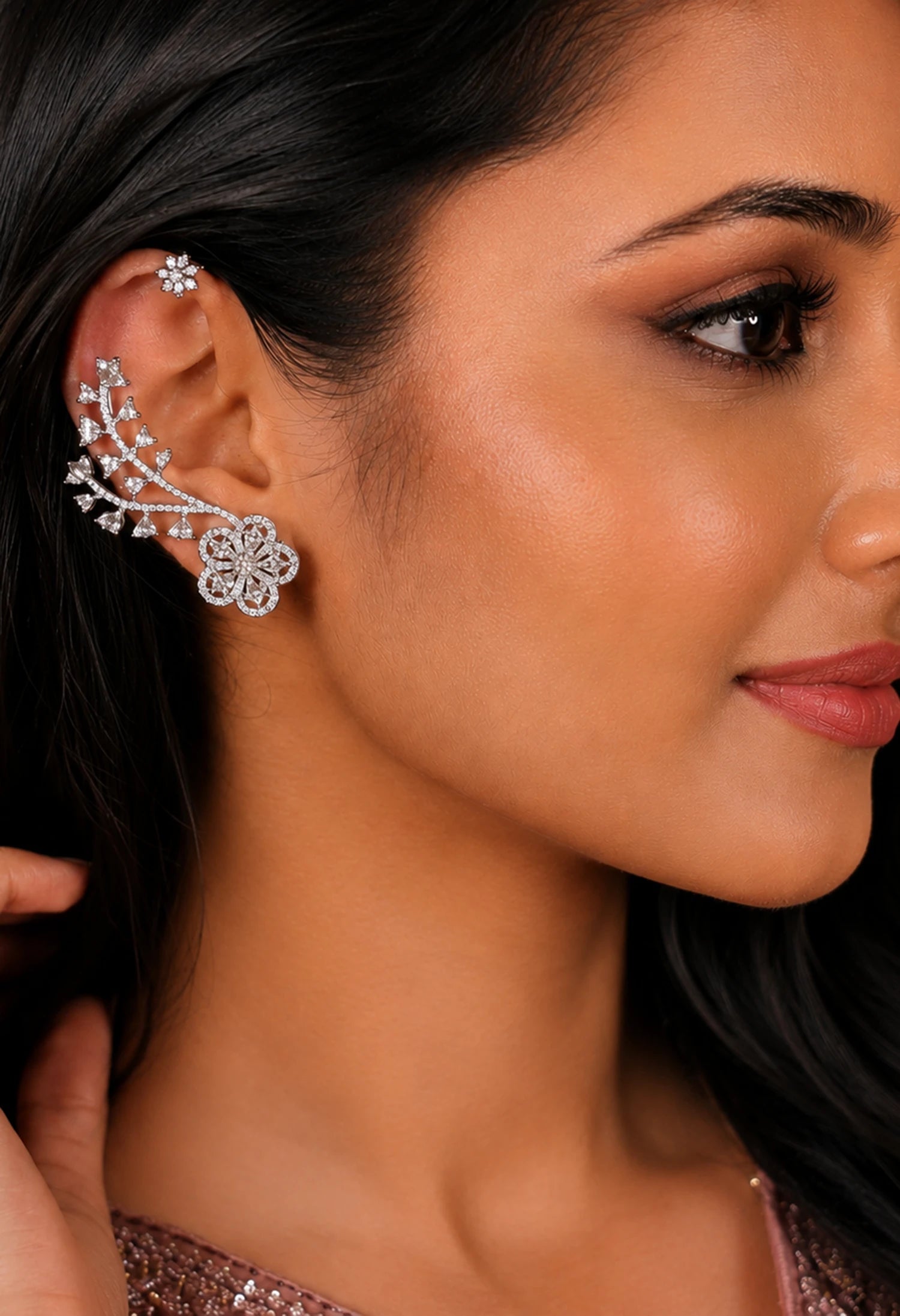 Blossom Vine Ear Cuffs