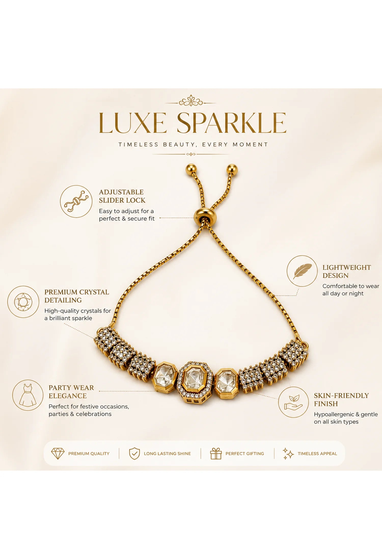 Royal Glow Crystal Bracelet