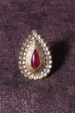 Load image into Gallery viewer, Janaki Kundan Ring
