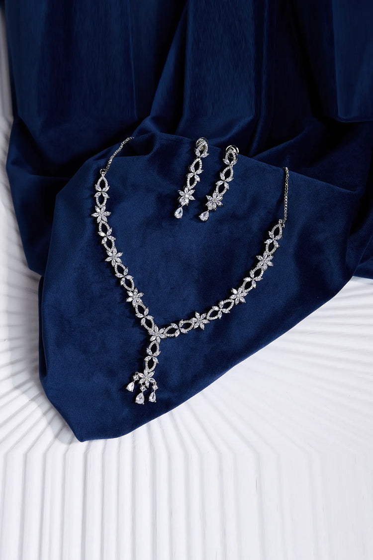 Radiant Reflection Necklace Set For woman