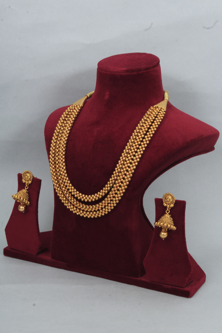 Multilayer Gold Plated Necklace Set 