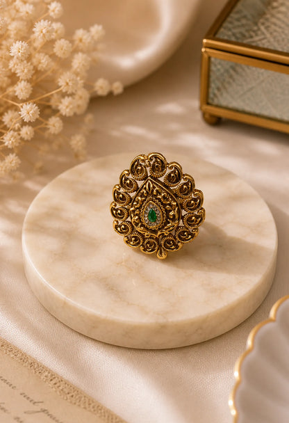 Royal Teardrop Ring