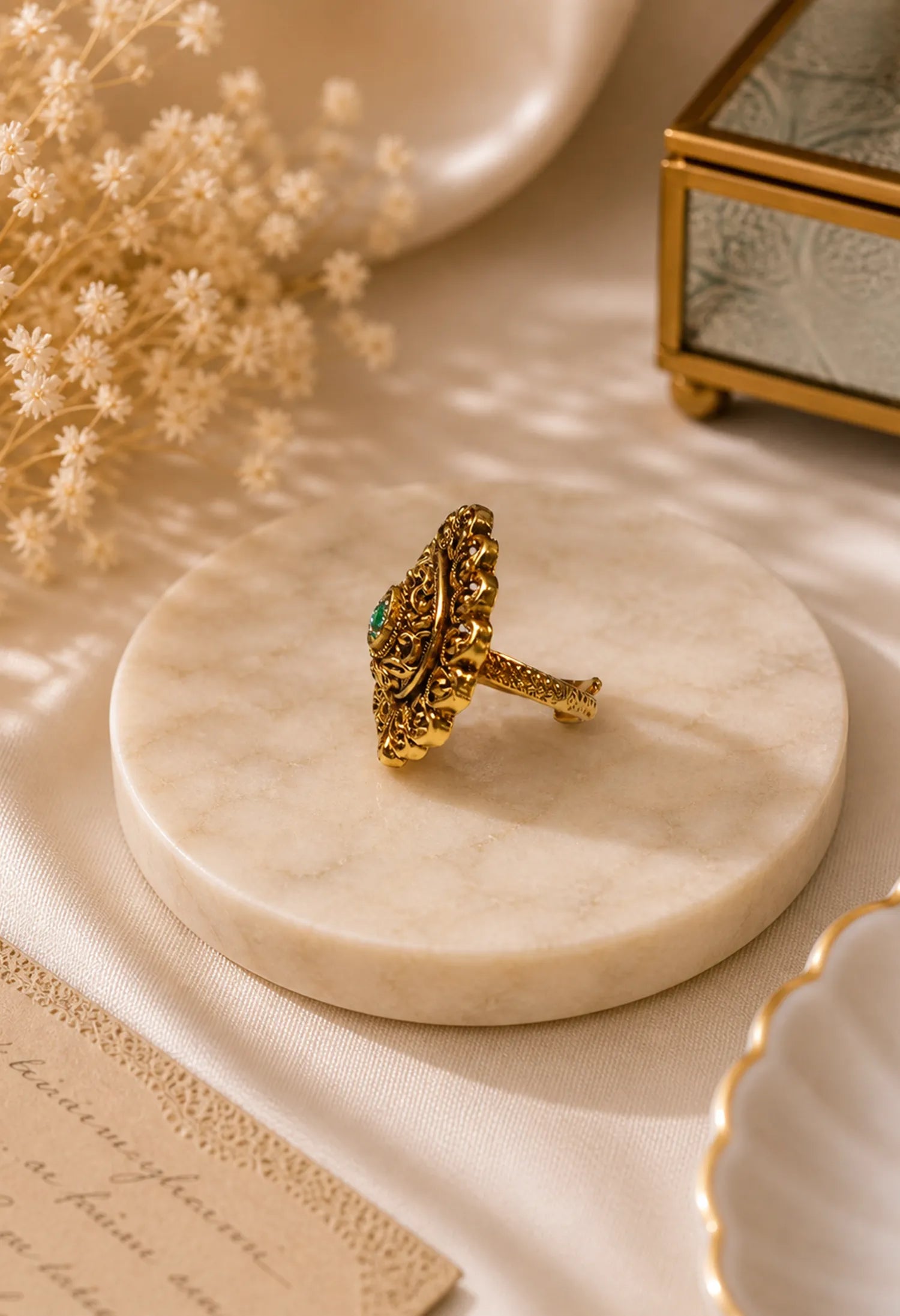Royal Teardrop Ring