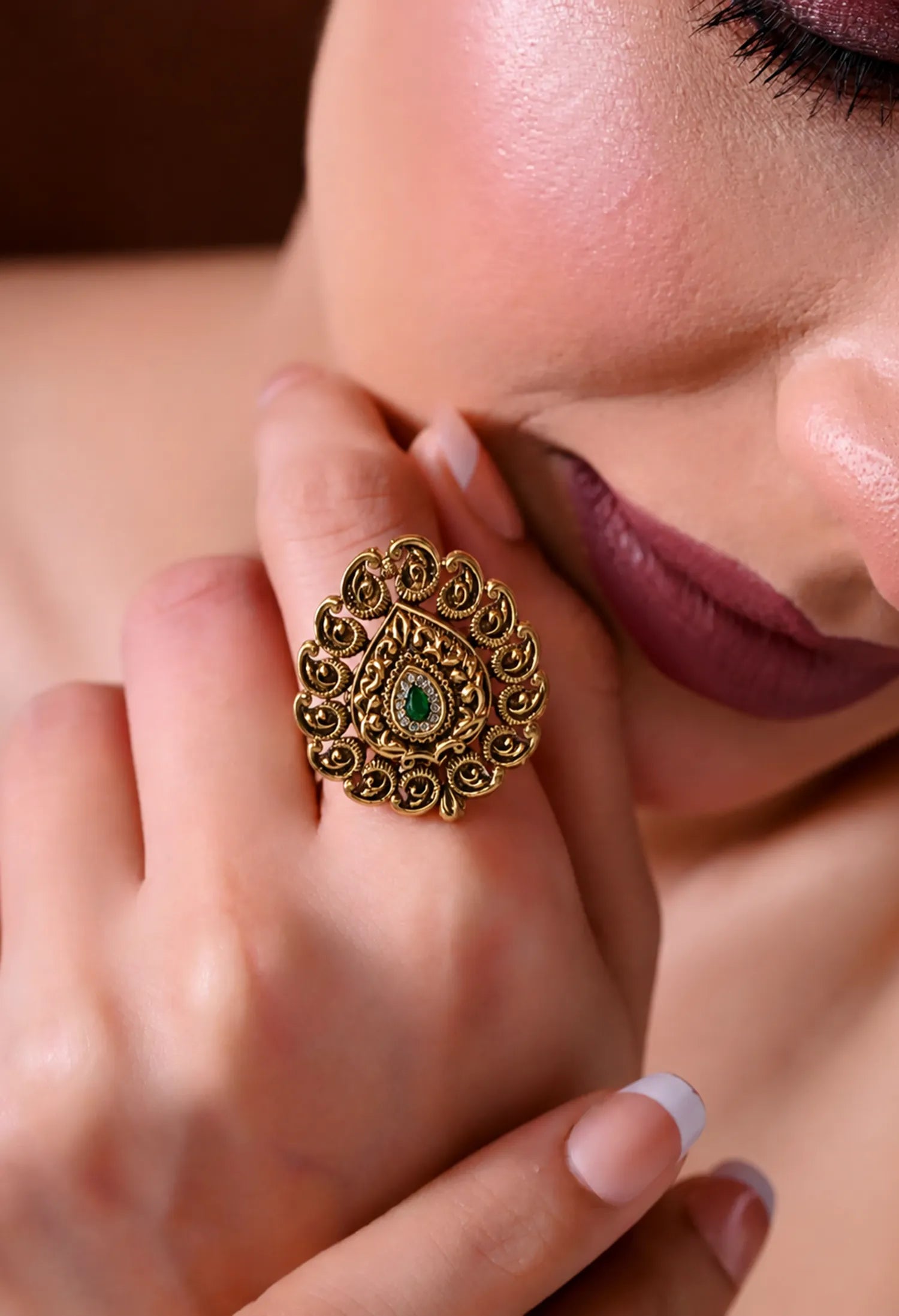 Royal Teardrop Ring