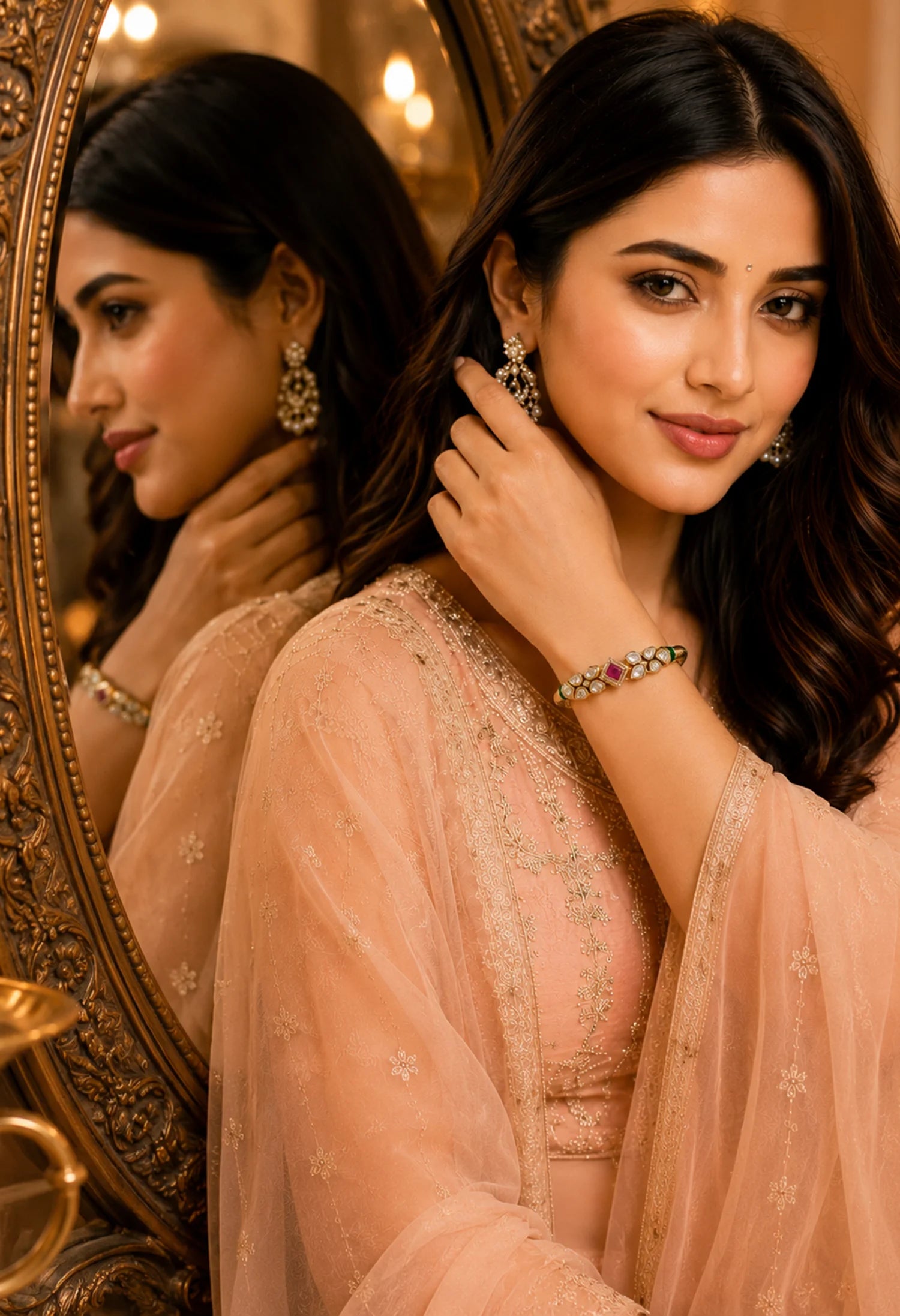 Emerald Royale Kada Bracelet