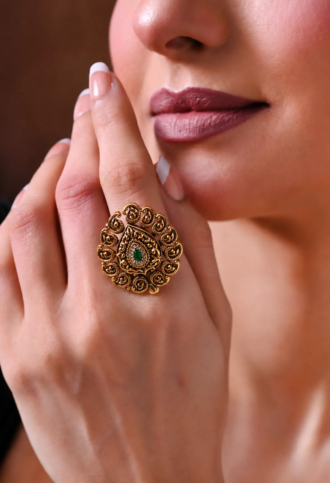 Royal Teardrop Ring