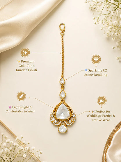 Royal Kundan Maang Tikka