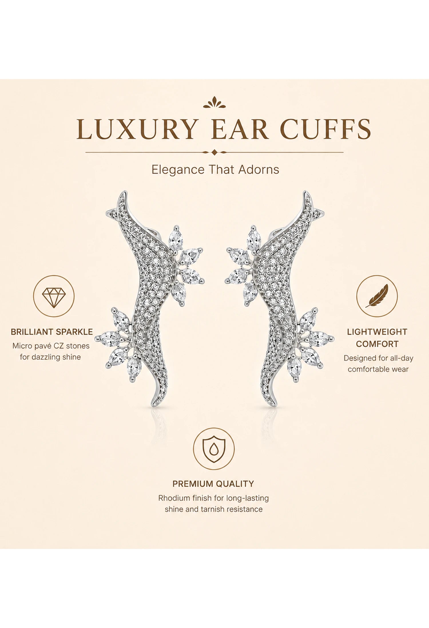 Moonvine Ear Cuffs