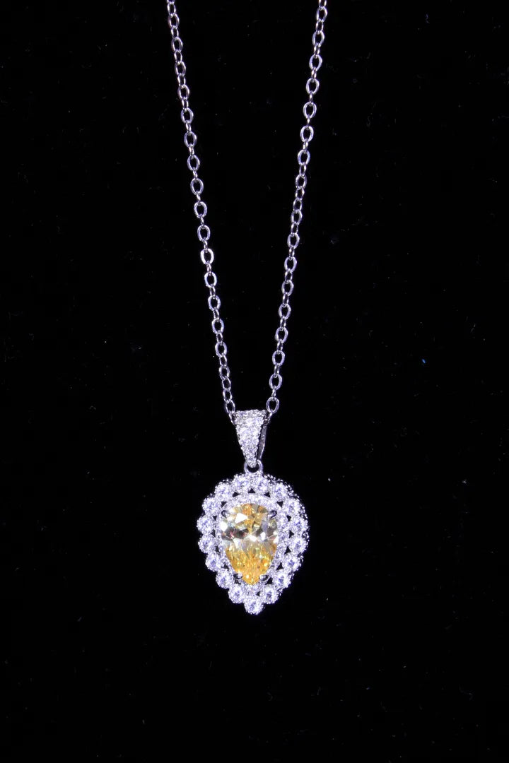 Yellow sapphire pendant