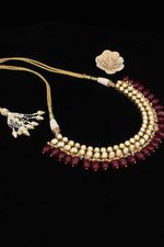 Load image into Gallery viewer, Gold moti necklace 
